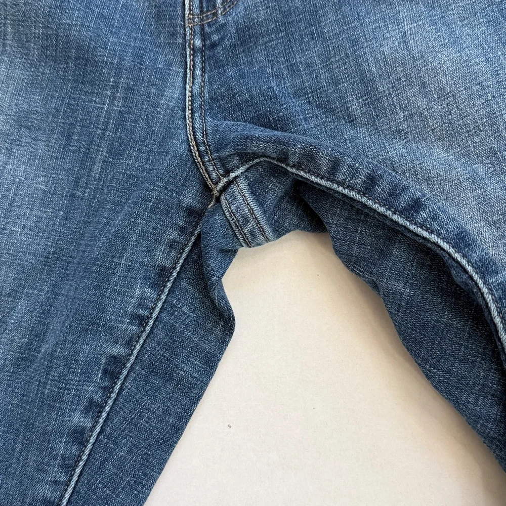 Levis Jeans 505 Straight Style Embroidered Floral Pockets Denim Blue size 30 - Picture 5 of 13